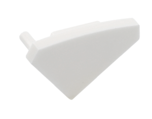 Zaślepka do profilu GLAX kątowy/nakładany lewa oraz prawa biała